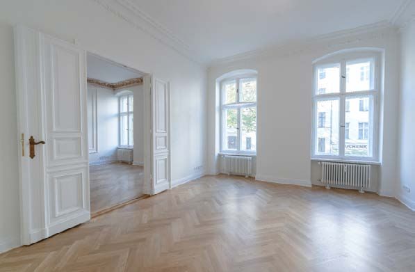 Sanierte Altbauwohnung mit Parkett und Flügeltüren